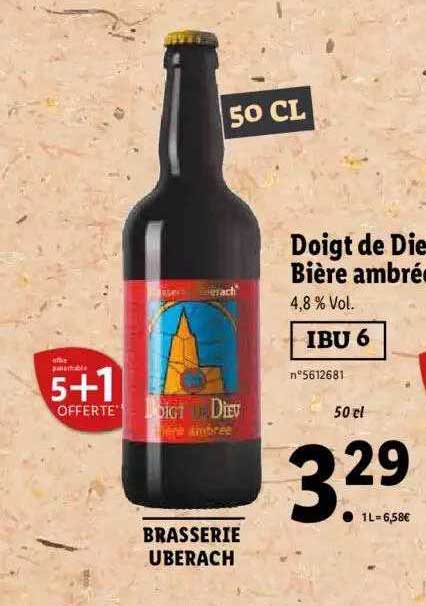 doigt de diev biere ambrée