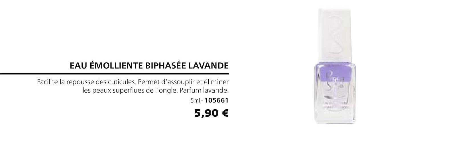 Eau émolliente Biphasée Lavande 105661