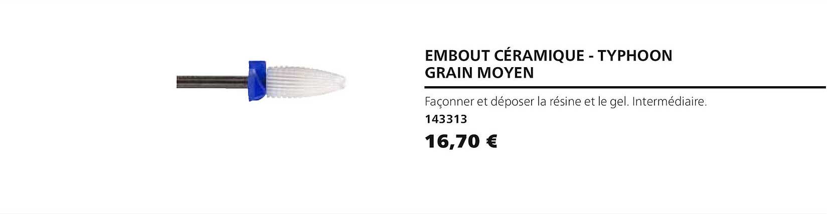 embout céramique - typhoon grain moyen 143313