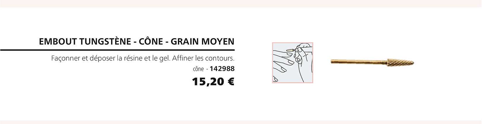 embout tungstène - cône - grain moyen 142988
