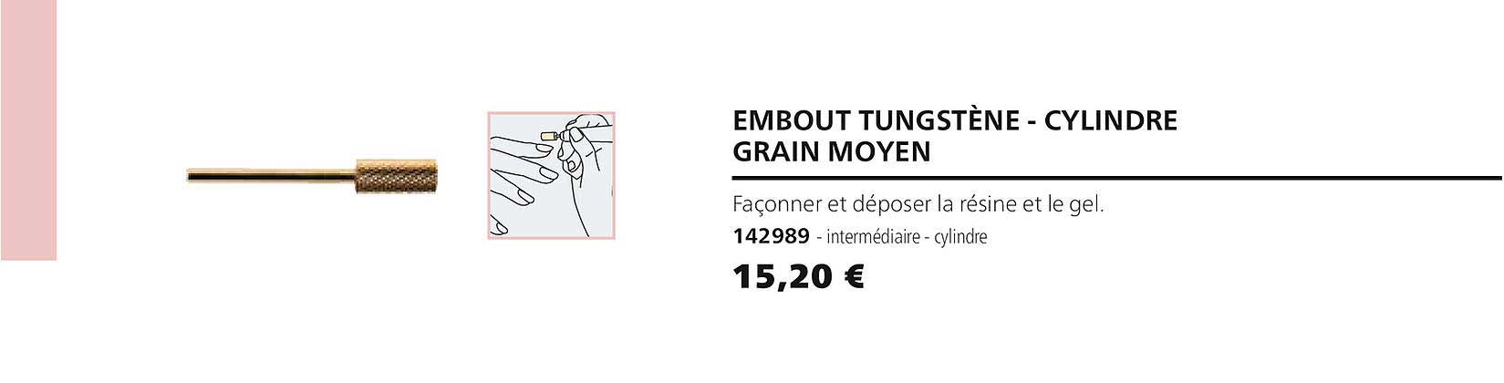 embout tungstène - cylindre grain moyen 142989