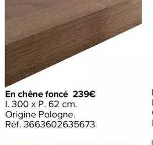 en chêne foncé