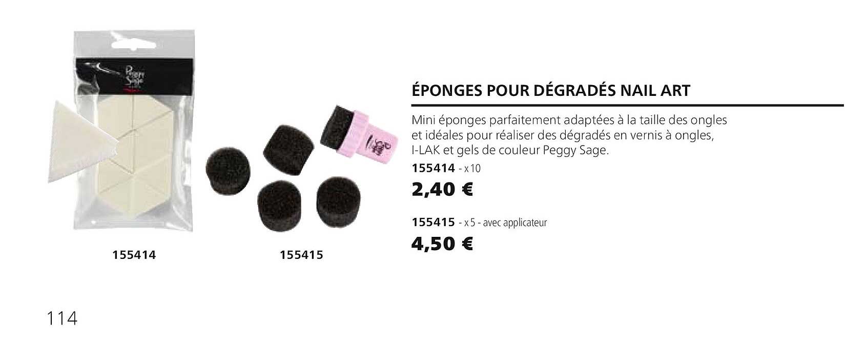 éponges pour dégradés nail art 155414 155415
