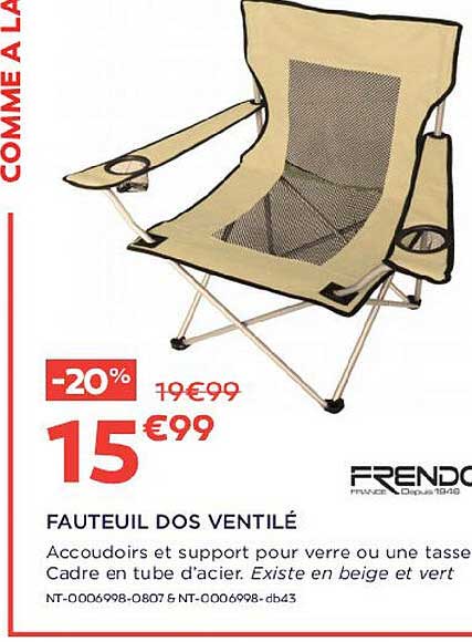 fauteuil dos ventilé