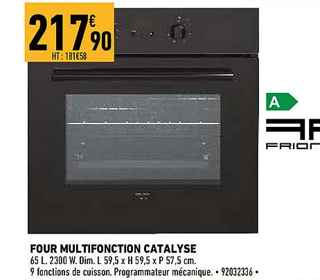 frionor four multifonction catalyse