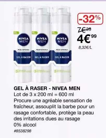 gel à raser - nivea men