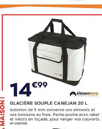 glacière souple canejan 20 l élémenterre