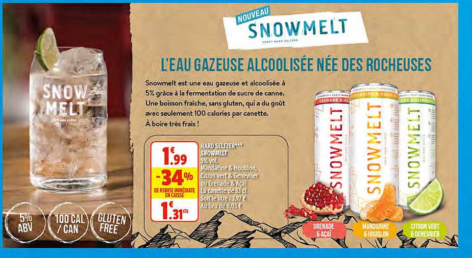hard seltzer snowmelt