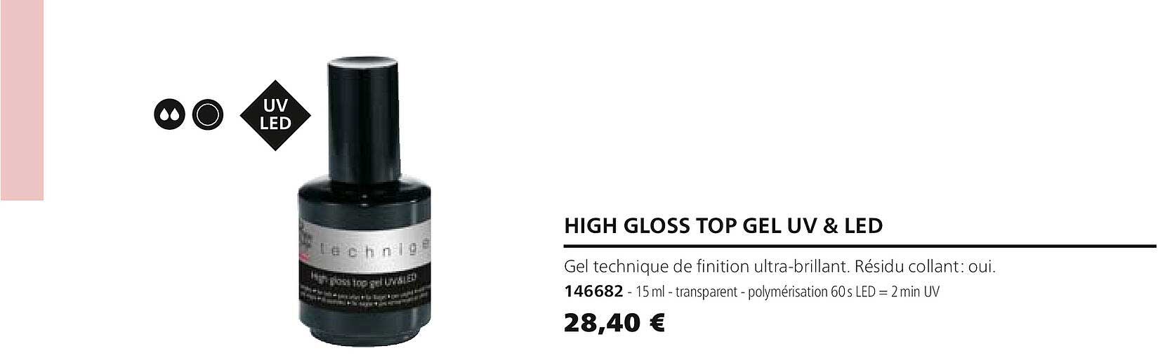 high gloss top gel uv & led