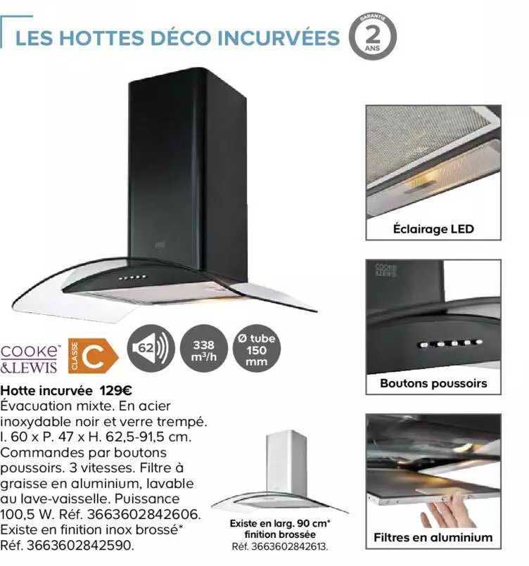 Hotte Incurvée Cooke & Lewis