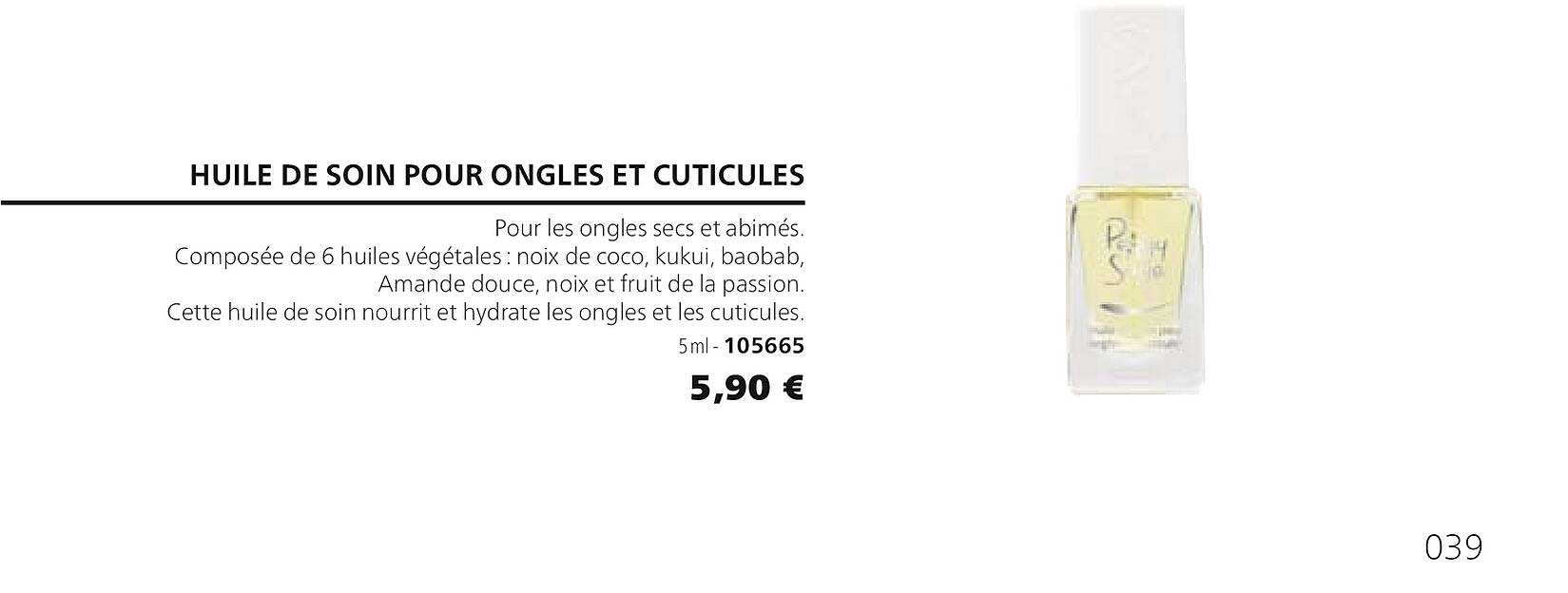 Huile De Soin Pour Ongles Et Cuticules 105665
