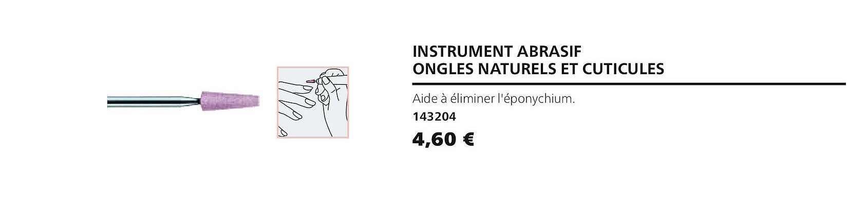 instrument abrasif ongles naturels et cuticules 143204