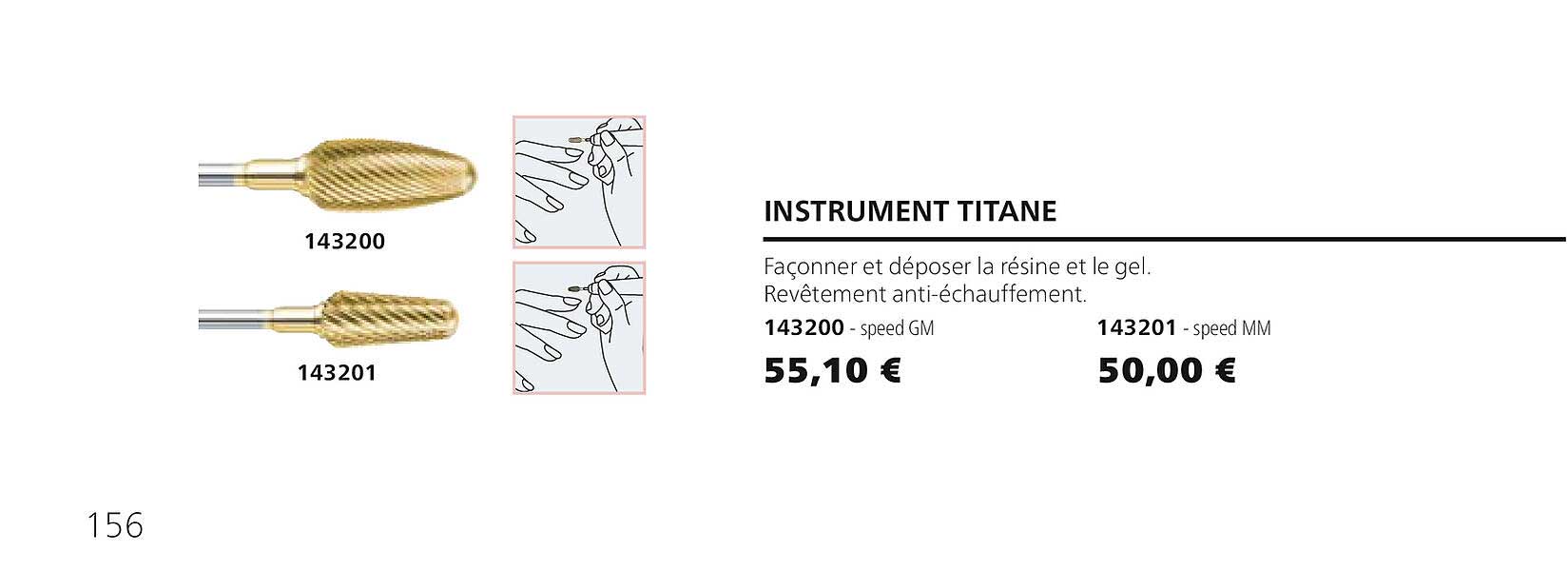 instrument titane 143200 143201