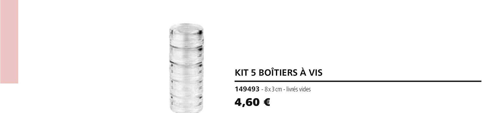 kit 5 boîtiers à vis