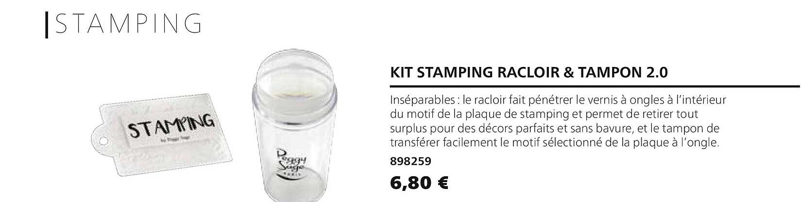 kit stamping racloir & tampon 2.0