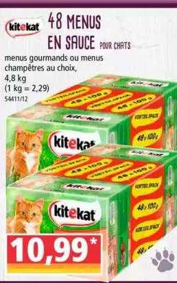 kitekat 48 menus en sauce