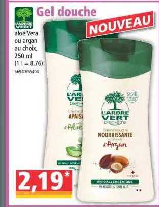 l'arbre vert gel douche