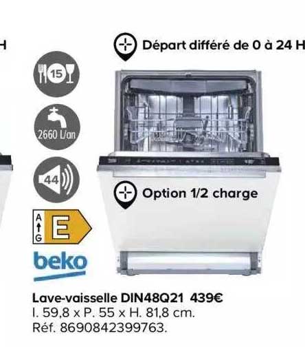 lave-vaisselle din48q21 beko