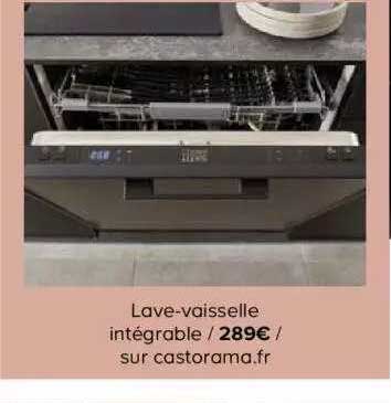 lave-vaisselle intégrable