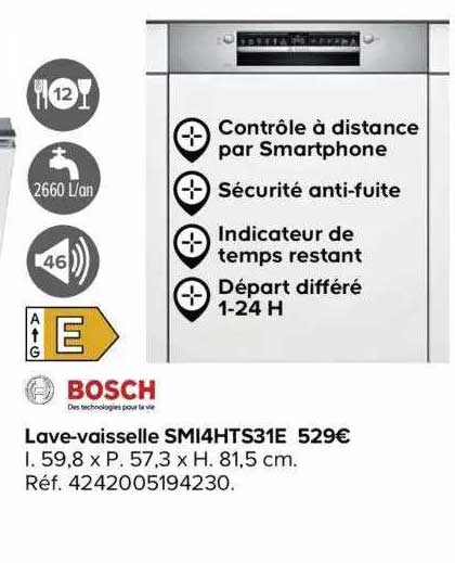 lave-vaisselle smi4hts31e bosch
