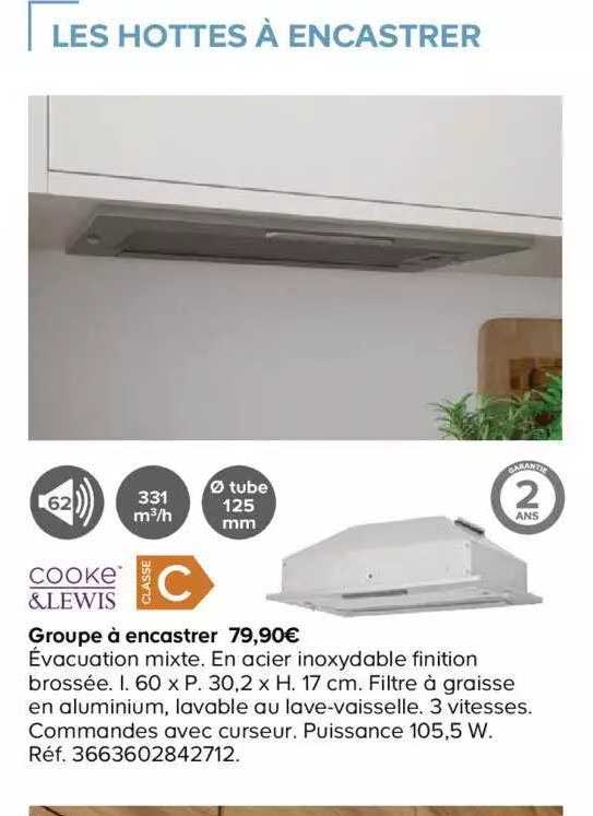 les hottes a encaster