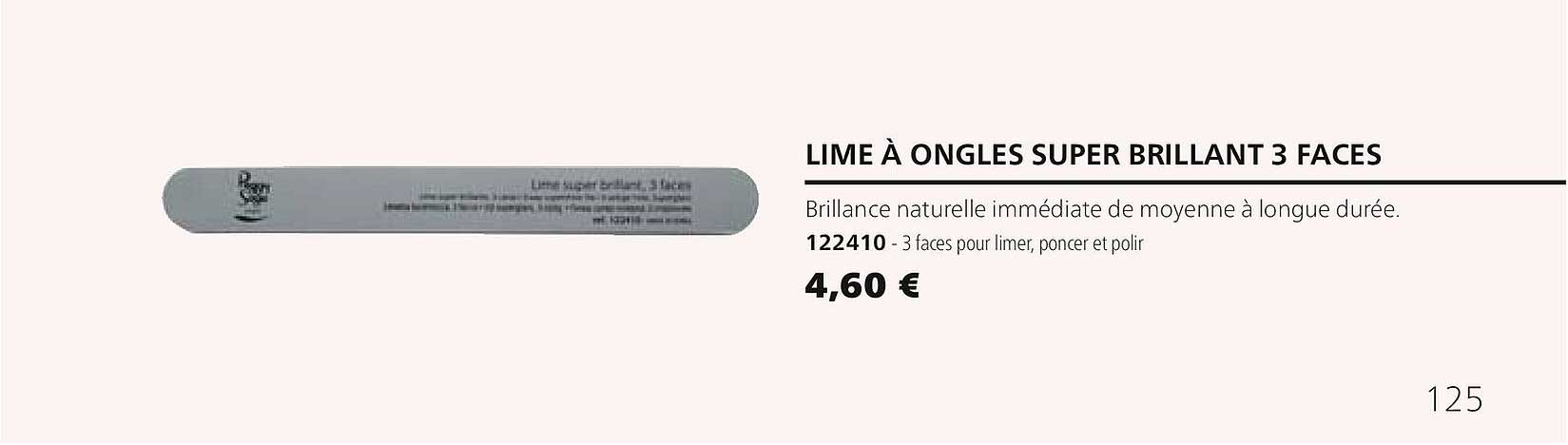 lime à ongles super brillant 3 faces 122410