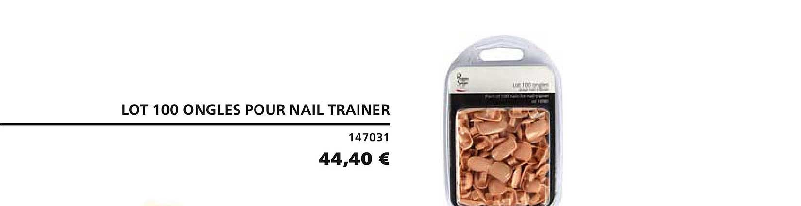 lot 100 ongles pour nail trainer 147031