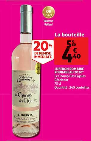 luberon domaine rourabeau 2020 le champ des cigales