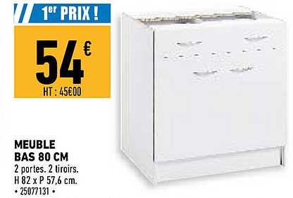 Meuble Bas 80 Cm