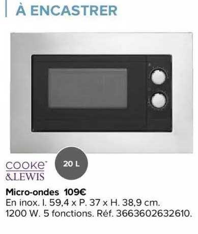 Micro-ondes Cooke&lewis