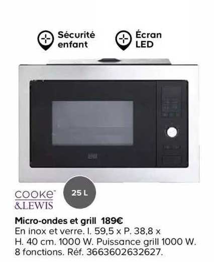 Micro-ondes Et Grill Cooke&lewis