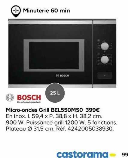 micro-ondes grill bel550mso bosch