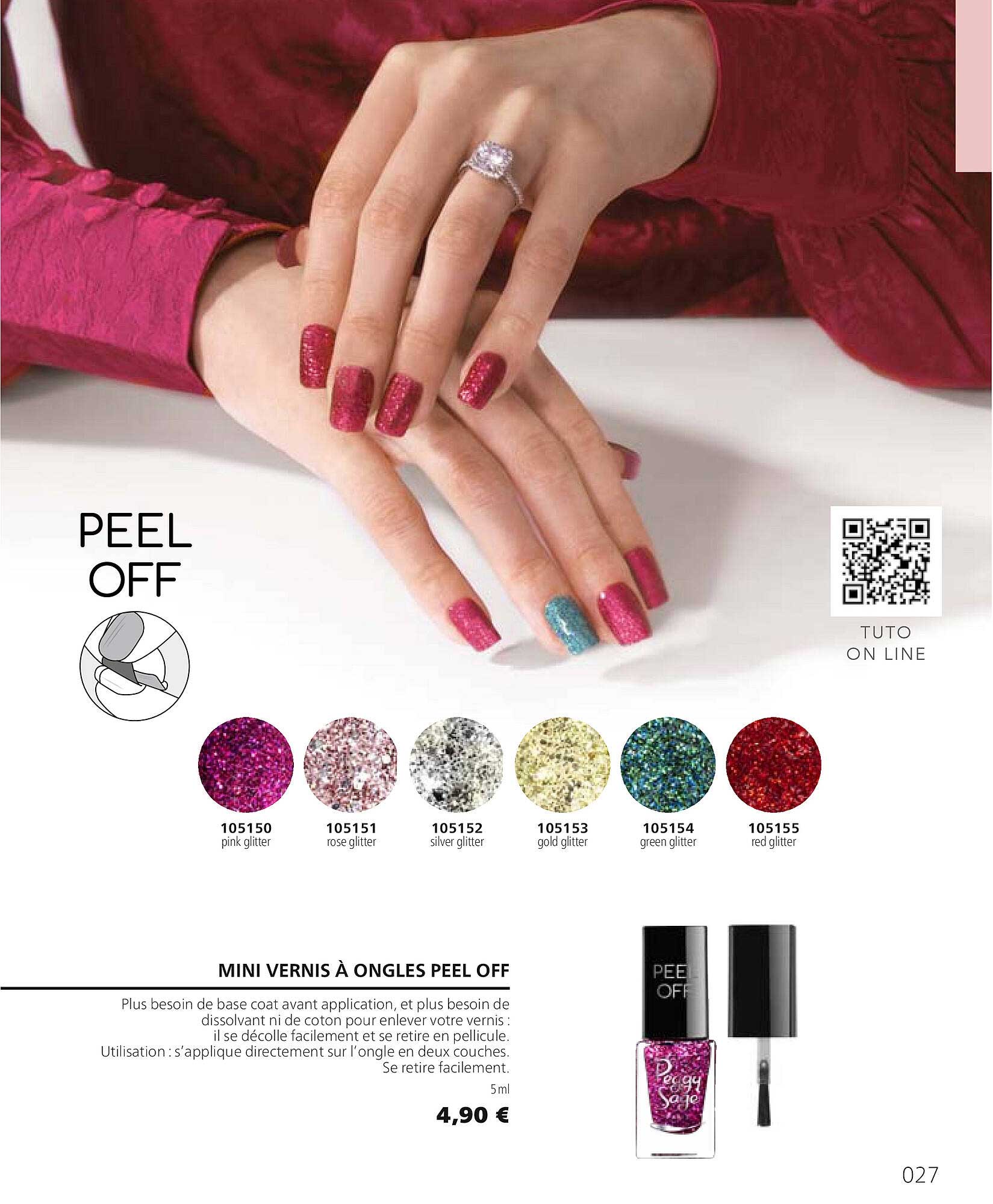 mini vernis à ongles peel off