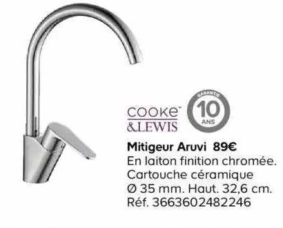 mitigeur aruvi cooke&lewis