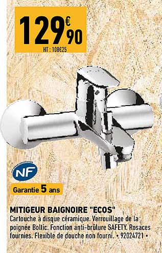 Mitigeur Baignoire "ecos"