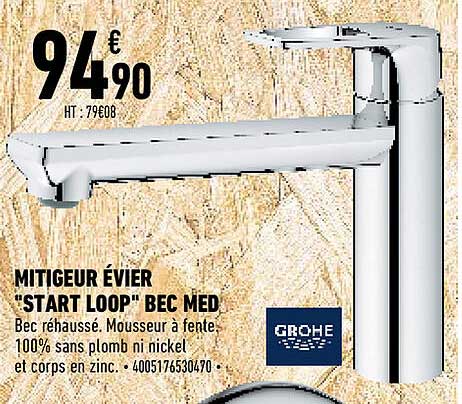 mitigeur évier "start loop" bec med