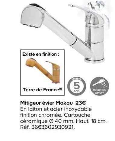 Mitigeur évier Mokau