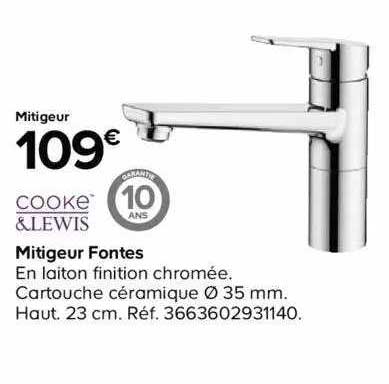 mitigeur fontes cooke&lewis