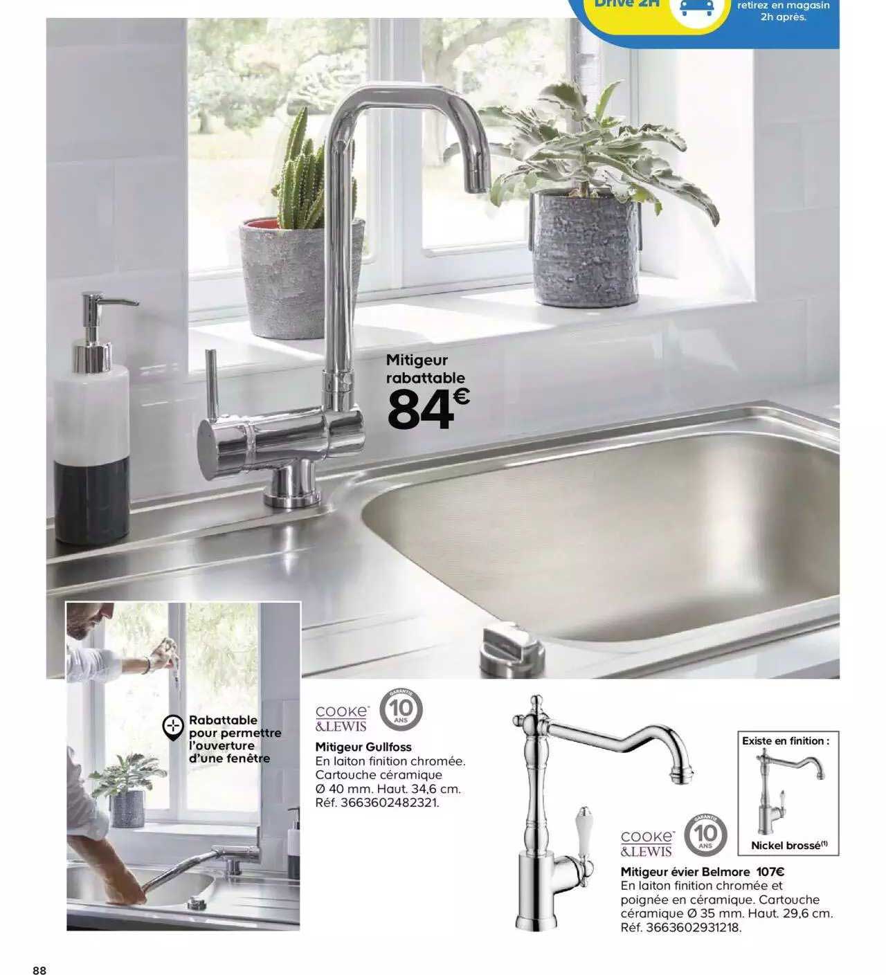 mitigeur gullfoss mitigeur évier belmore cooke&lewis