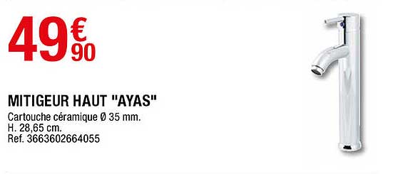 Mitigeur Haut "ayas"