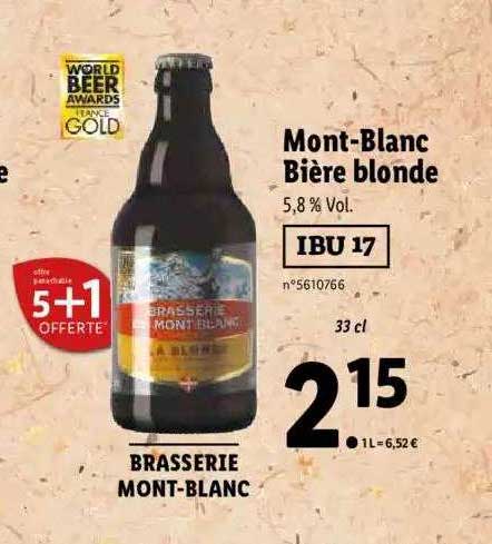 mont-blanc biere blonde
