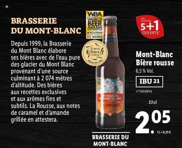 mont-blanc biere rousse