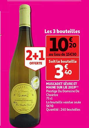 muscadet sèvre et maine sur lie 2019