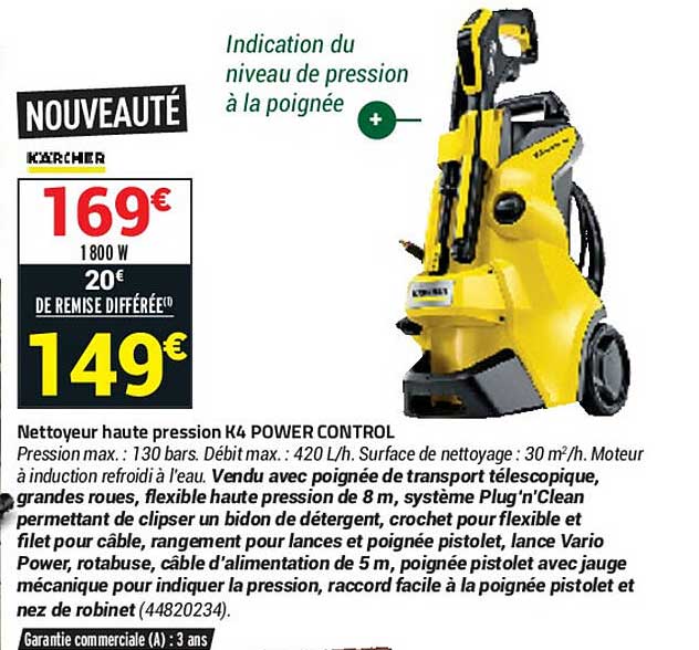 nettoyeur haute pression k4 power control