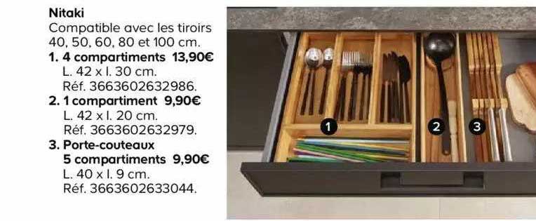 nitaki compatible avec les tiroirs