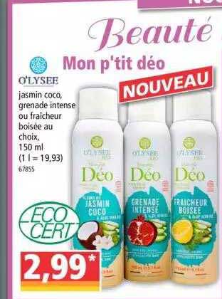 o'lysee mon p'tit déo