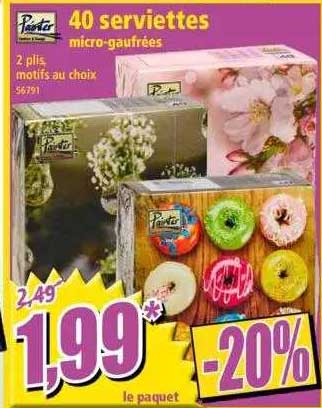 painter 40 serviettes