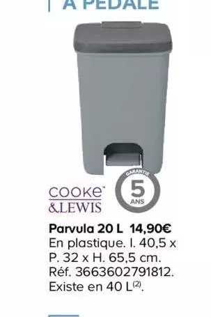 parvula 20 l cooke&lewis