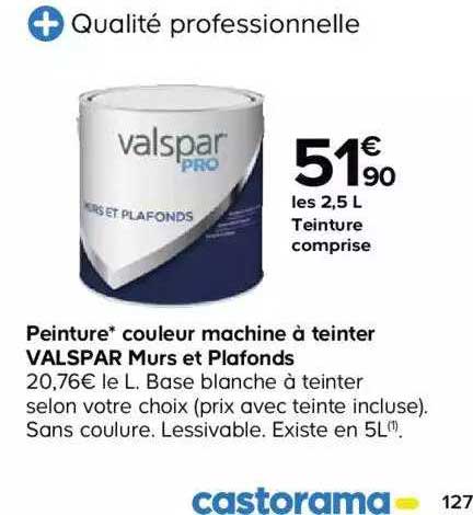 peinture couleur machine à teinter valspar murs et plafonds