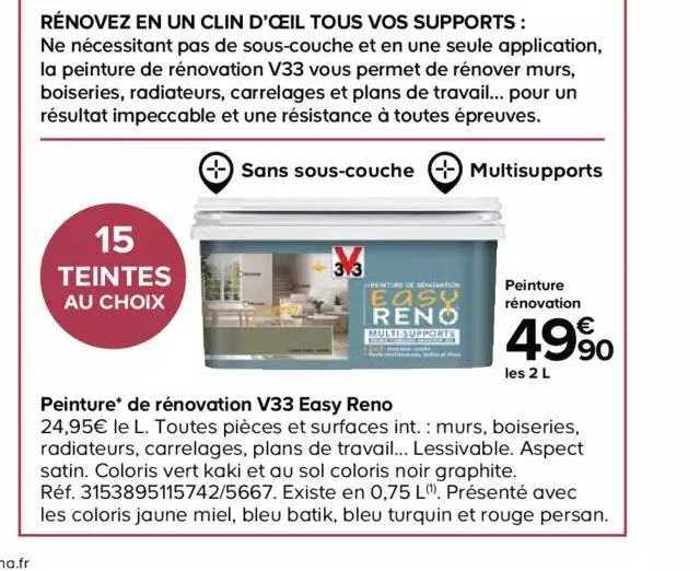 Peinture De Rénovation V33 Easy Reno